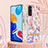 Silicone Candy Rubber Gel Fashionable Pattern Soft Case Cover with Lanyard Strap Y06B for Xiaomi Redmi Note 11 4G (2022)