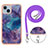 Silicone Candy Rubber Gel Fashionable Pattern Soft Case Cover with Lanyard Strap Y07B for Apple iPhone 13