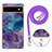 Silicone Candy Rubber Gel Fashionable Pattern Soft Case Cover with Lanyard Strap Y07B for Google Pixel 6a 5G