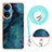 Silicone Candy Rubber Gel Fashionable Pattern Soft Case Cover with Lanyard Strap Y07B for Huawei Honor X7