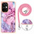 Silicone Candy Rubber Gel Fashionable Pattern Soft Case Cover with Lanyard Strap Y07B for OnePlus Nord CE 3 5G