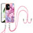 Silicone Candy Rubber Gel Fashionable Pattern Soft Case Cover with Lanyard Strap Y07B for OnePlus Nord CE 3 5G