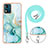 Silicone Candy Rubber Gel Fashionable Pattern Soft Case Cover with Lanyard Strap YB1 for Motorola Moto E13