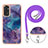 Silicone Candy Rubber Gel Fashionable Pattern Soft Case Cover with Lanyard Strap YB1 for Xiaomi Redmi Note 11 4G (2022)