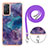 Silicone Candy Rubber Gel Fashionable Pattern Soft Case Cover with Lanyard Strap YB1 for Xiaomi Redmi Note 11 Pro 4G