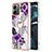 Silicone Candy Rubber Gel Fashionable Pattern Soft Case Cover with Lanyard Strap YB3 for Motorola Moto G14