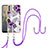 Silicone Candy Rubber Gel Fashionable Pattern Soft Case Cover with Lanyard Strap YB3 for Nokia C31