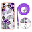 Silicone Candy Rubber Gel Fashionable Pattern Soft Case Cover with Lanyard Strap YB3 for Samsung Galaxy A04 4G