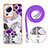 Silicone Candy Rubber Gel Fashionable Pattern Soft Case Cover with Lanyard Strap YB3 for Xiaomi Civi 2 5G