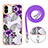 Silicone Candy Rubber Gel Fashionable Pattern Soft Case Cover with Lanyard Strap YB3 for Xiaomi Poco C50