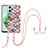 Silicone Candy Rubber Gel Fashionable Pattern Soft Case Cover with Lanyard Strap YB3 for Xiaomi Poco X5 5G