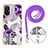 Silicone Candy Rubber Gel Fashionable Pattern Soft Case Cover with Lanyard Strap YB3 for Xiaomi Redmi 12C 4G