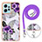 Silicone Candy Rubber Gel Fashionable Pattern Soft Case Cover with Lanyard Strap YB3 for Xiaomi Redmi Note 12 4G