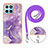 Silicone Candy Rubber Gel Fashionable Pattern Soft Case Cover with Lanyard Strap YB5 for Huawei Honor X8b