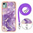 Silicone Candy Rubber Gel Fashionable Pattern Soft Case Cover with Lanyard Strap YB5 for Nokia C12 Plus