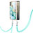 Silicone Candy Rubber Gel Fashionable Pattern Soft Case Cover with Lanyard Strap YB5 for Nokia C31