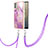 Silicone Candy Rubber Gel Fashionable Pattern Soft Case Cover with Lanyard Strap YB5 for Nokia C31