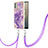 Silicone Candy Rubber Gel Fashionable Pattern Soft Case Cover with Lanyard Strap YB5 for Nokia C31