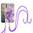 Silicone Candy Rubber Gel Fashionable Pattern Soft Case Cover with Lanyard Strap YB5 for Nokia C31