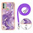 Silicone Candy Rubber Gel Fashionable Pattern Soft Case Cover with Lanyard Strap YB5 for Nokia C31