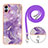 Silicone Candy Rubber Gel Fashionable Pattern Soft Case Cover with Lanyard Strap YB5 for Samsung Galaxy F04