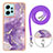 Silicone Candy Rubber Gel Fashionable Pattern Soft Case Cover with Lanyard Strap YB5 for Xiaomi Redmi Note 12 4G