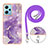 Silicone Candy Rubber Gel Fashionable Pattern Soft Case Cover with Lanyard Strap YB5 for Xiaomi Redmi Note 12 5G