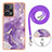 Silicone Candy Rubber Gel Fashionable Pattern Soft Case Cover with Lanyard Strap YB5 for Xiaomi Redmi Note 12 Turbo 5G