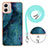 Silicone Candy Rubber Gel Fashionable Pattern Soft Case Cover with Lanyard Strap YB7 for Motorola Moto G53j 5G