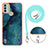 Silicone Candy Rubber Gel Fashionable Pattern Soft Case Cover with Lanyard Strap YB7 for Nokia C31