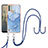 Silicone Candy Rubber Gel Fashionable Pattern Soft Case Cover with Lanyard Strap YB7 for Nokia C31