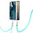 Silicone Candy Rubber Gel Fashionable Pattern Soft Case Cover with Lanyard Strap YB7 for Nokia C31