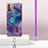 Silicone Candy Rubber Gel Fashionable Pattern Soft Case Cover with Lanyard Strap YB7 for Nokia G11