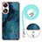 Silicone Candy Rubber Gel Fashionable Pattern Soft Case Cover with Lanyard Strap YB7 for Oppo A58 5G