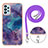 Silicone Candy Rubber Gel Fashionable Pattern Soft Case Cover with Lanyard Strap YB7 for Samsung Galaxy A13 4G