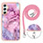 Silicone Candy Rubber Gel Fashionable Pattern Soft Case Cover with Lanyard Strap YB7 for Samsung Galaxy A25 5G