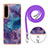 Silicone Candy Rubber Gel Fashionable Pattern Soft Case Cover with Lanyard Strap YB7 for Sony Xperia 1 IV