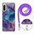 Silicone Candy Rubber Gel Fashionable Pattern Soft Case Cover with Lanyard Strap YB7 for Sony Xperia 10 IV