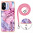 Silicone Candy Rubber Gel Fashionable Pattern Soft Case Cover with Lanyard Strap YB7 for Xiaomi Redmi 11A 4G