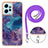 Silicone Candy Rubber Gel Fashionable Pattern Soft Case Cover with Lanyard Strap YB7 for Xiaomi Redmi Note 12 4G