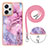 Silicone Candy Rubber Gel Fashionable Pattern Soft Case Cover with Lanyard Strap YB7 for Xiaomi Redmi Note 12 Explorer