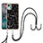 Silicone Candy Rubber Gel Fashionable Pattern Soft Case Cover with Lanyard Strap YB8 for Nokia C12