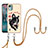 Silicone Candy Rubber Gel Fashionable Pattern Soft Case Cover with Lanyard Strap YB8 for Nokia C12