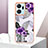 Silicone Candy Rubber Gel Fashionable Pattern Soft Case Cover Y01B for Huawei Honor X7a Purple