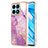 Silicone Candy Rubber Gel Fashionable Pattern Soft Case Cover Y01B for Huawei Honor X8a 4G Clove Purple