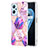 Silicone Candy Rubber Gel Fashionable Pattern Soft Case Cover Y01B for Oppo A96 4G