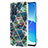 Silicone Candy Rubber Gel Fashionable Pattern Soft Case Cover Y01B for Oppo Reno6 5G Midnight Green