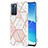 Silicone Candy Rubber Gel Fashionable Pattern Soft Case Cover Y01B for Oppo Reno6 5G Pink
