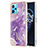 Silicone Candy Rubber Gel Fashionable Pattern Soft Case Cover Y01B for Realme 9 4G Purple