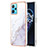 Silicone Candy Rubber Gel Fashionable Pattern Soft Case Cover Y01B for Realme 9 4G White